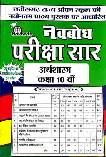 2026 Open school Arthshastra | Economics pariksha sar class 10th