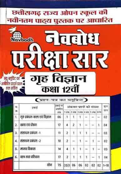 2026 Open school Grih Vigyan pariksha sar class 12