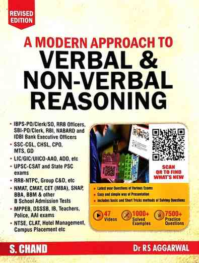 A Modern Approach to Verbal & Non verbal reasoning by arihant English Medium