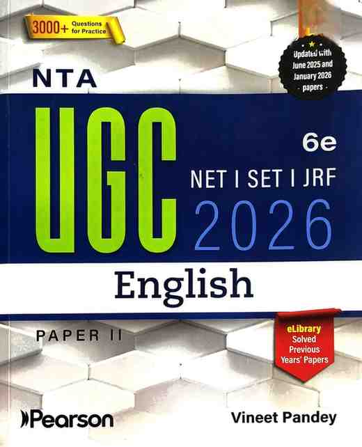 NTA UGC NET/SET/JRF English Paper-2 by Vineet Pandey- 2026 edition Pearson