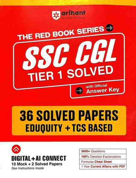 SSC CGL Tier 1 Exam 2026 | 36 Solved Papers (Eduquity & TCS Pattern) | 3600+ Questions, Detailed Solutions & FREE Current Affairs PDF | English Medium