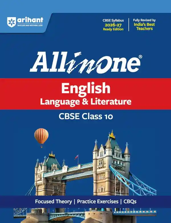 All in One English Language & Literature Class 10 for CBSE Exam 2026-27 | NCERT Based Complete Theory, Practice Exercises, CBQs, A-R, Sample Papers & Mind Maps | Revised Edition as per Latest Syllabus