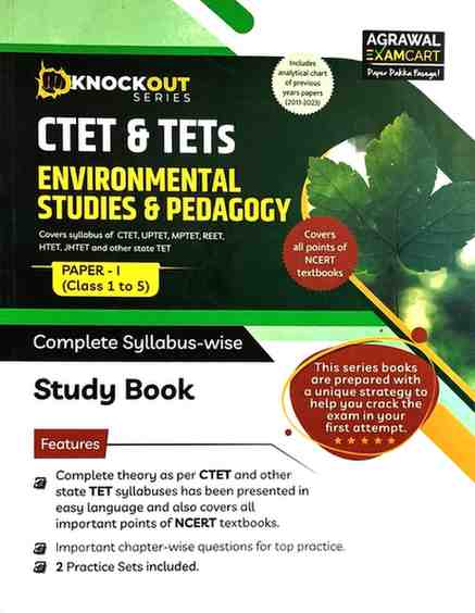 2026 CTET & TET Environmental Studies & pedagogy Paper 1 class 1-5 by Agrawal Examcart
