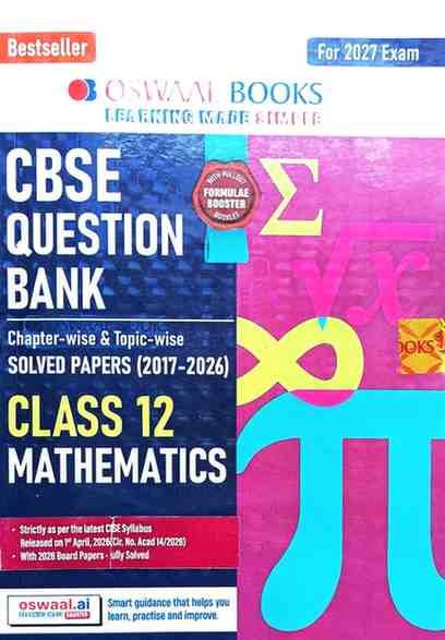 Mathematics Oswal CBSE Class 12 Chapterwise-topicwise solved papers (2017-2026)