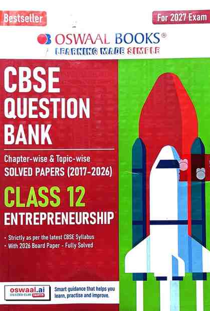 Entrepreneurship Oswal CBSE Class 12 Chapterwise-topicwise solved papers (2017-2026)
