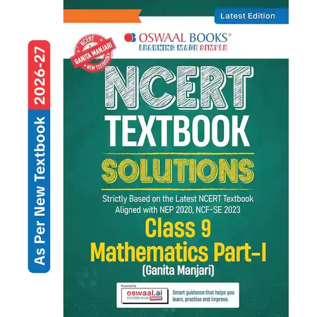 Oswaal Mathematics Part 1 NCERT Textbook Solutions Class 9  (Ganita Manjari) | New NCERT 2026-27 | Latest Edition | NEP 2020