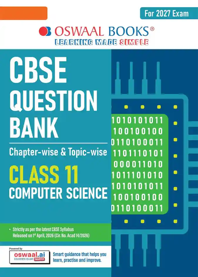 Oswaal CBSE Question Bank Class 11 Computer Science Chapter-wise & Topic-wise (For 2027 Exam) | Latest CBSE Syllabus 2026-27