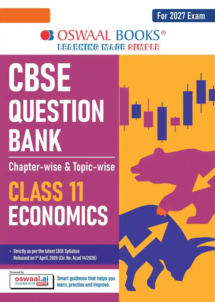 Oswaal CBSE Question Bank Class 11 Economics Chapter-wise & Topic-wise (For 2027 Exam) | Latest CBSE Syllabus 2026-27