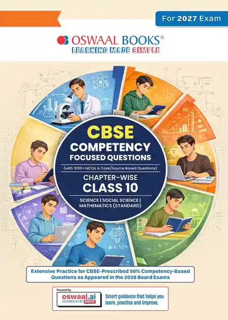 Oswaal Science, Social Science & Mathematics (Standard)  CBSE Class 10 Competency Focused Questions Chapter-Wise | 1000+ MCQs & Case/Source-Based Questions | For 2027 Board Exam