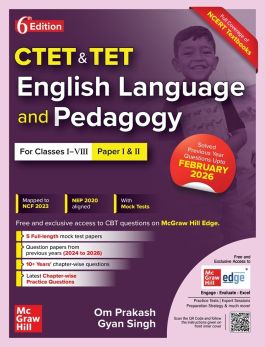 2026 TMH English Language & Pedagogy for CTET & TET by Om prakash, Gyan Singh for class 1 to 8 [Paper 1 & paper 2]by Mc.Graw hill