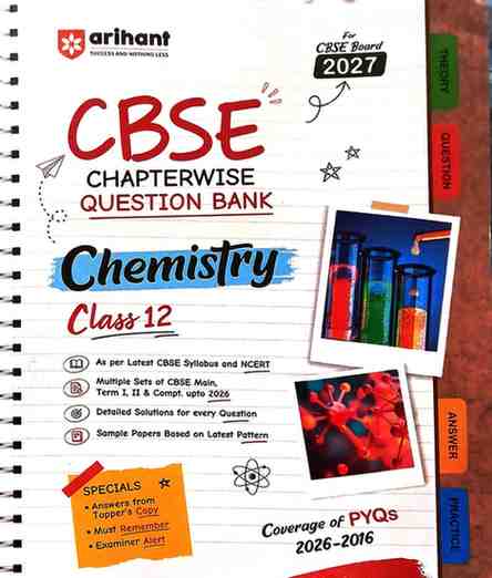 2027 Arihant CBSE Class 12 Chemistry Chapterwise Question Bank | Board Exam 2027 | Latest NCERT Based