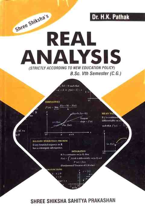 2026 shree shiksha Real Analysis B.Sc 5th Semester by Dr. H.K Pathak
